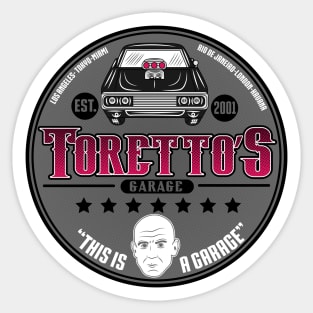 Toretto's Garage Sticker